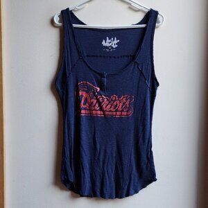Touch by Alyssa Milano Navy/Red Patriots Tank Top Size 2XL